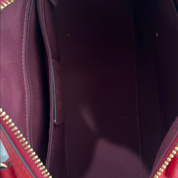 Coach  Rowan Red Leather Women's Bag - Picture 9 of 12